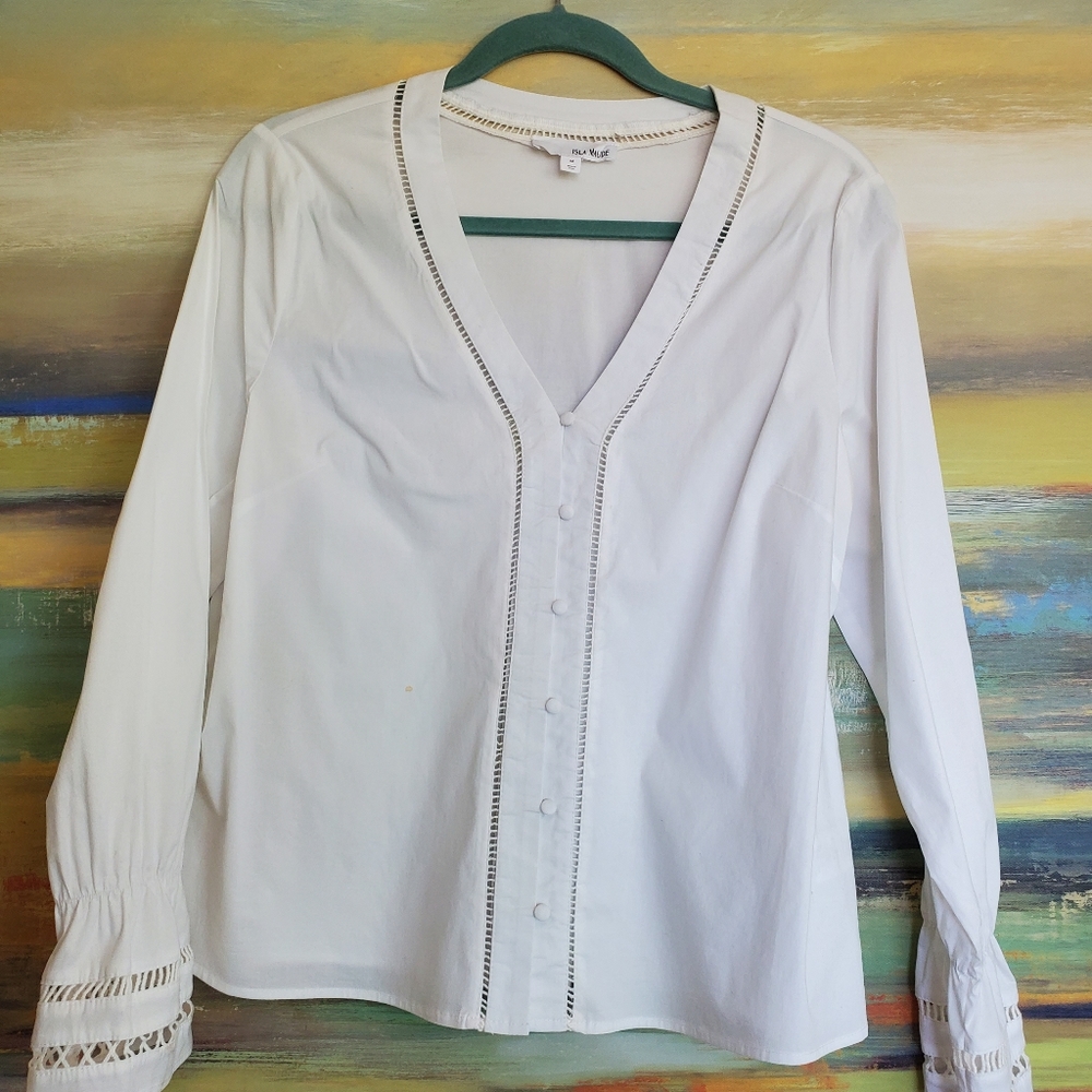 Anthropologie White Blouse